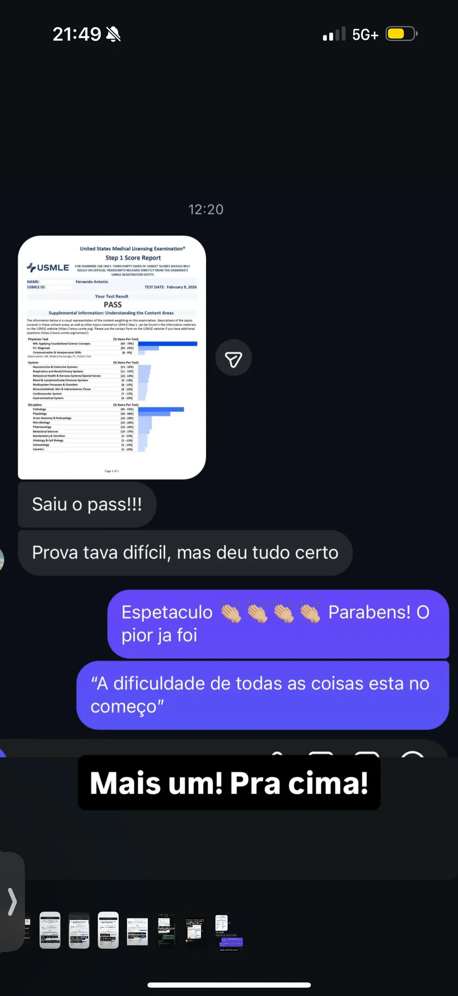 Aprovação USMLE Step 1